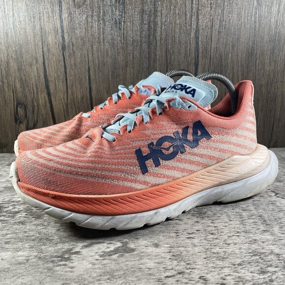 Hoka One One Mach 5 Women's Size 8.5 B (Medium) Running Shoes Peach Parfait - Picture 2 of 10